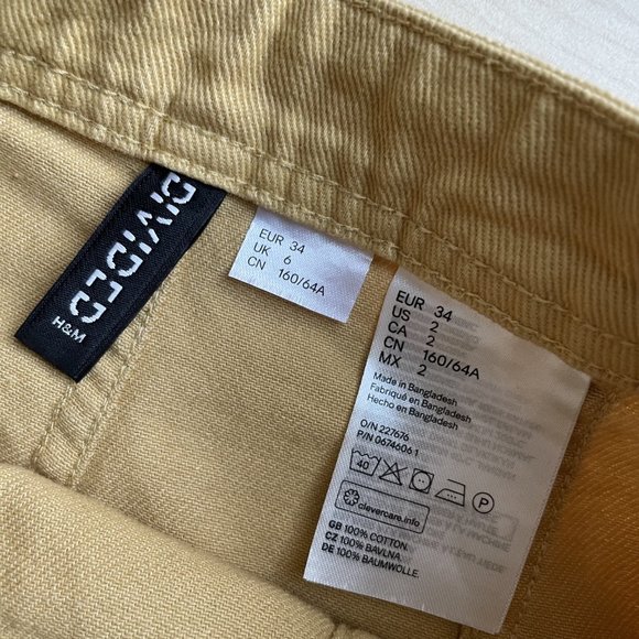 Yellow A-Line Denim Skirt with Denim Jacket - Picture 7 of 7